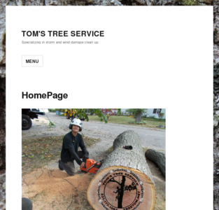 Tom's Tree Service Homepage. 231-777-1097